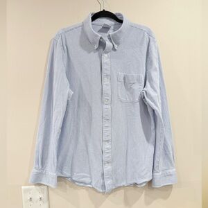 🔥Brooks Brothers Men's Light Blue Striped Shirt Sz XL 100% Cotton Like New🔥